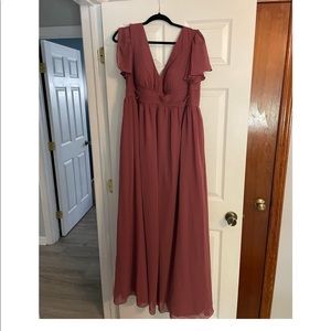 Desert Rose Azazie Bridesmaids Dress